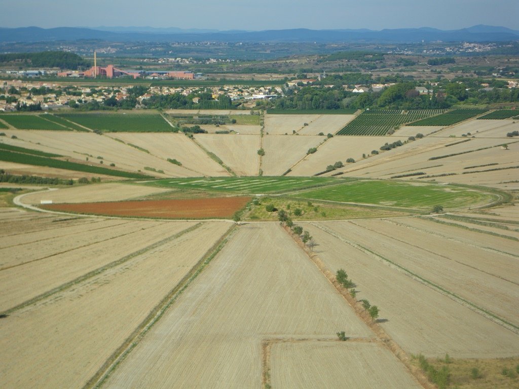 Étang de Montady viewd from Oppidum d’Ensérune