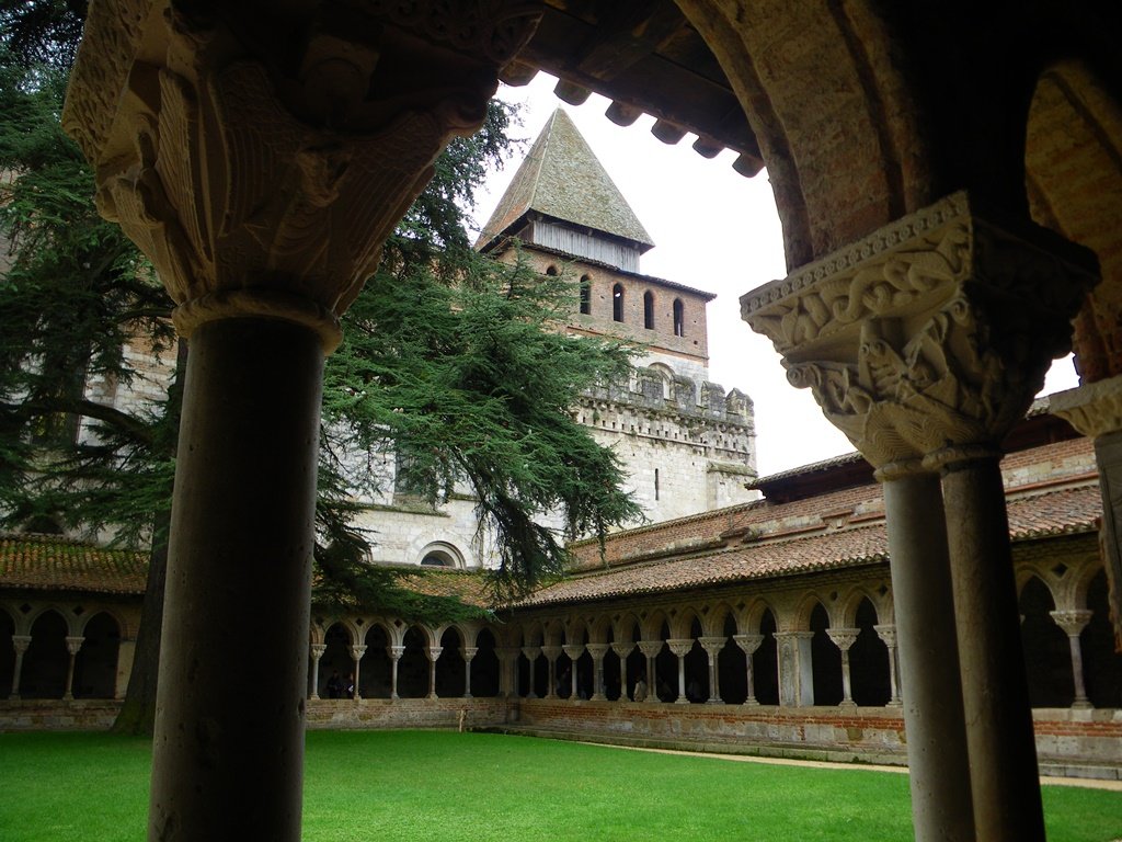 Carved capitals at Moissac Abbey