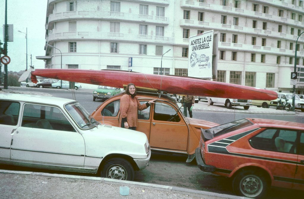 Outside Marseille railway station in 1979